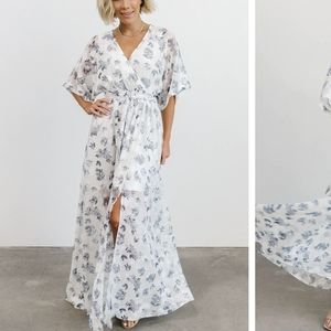 Baltic Born Luca Jacquard Kimono Maxi Dress